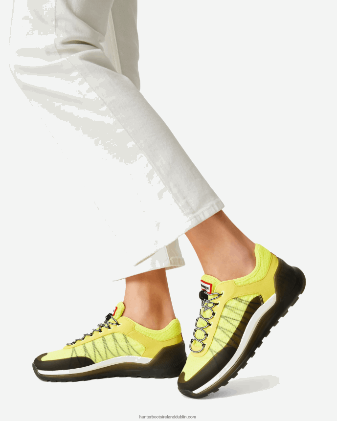 Women Hunter Travel Sneaker Zesty Yellow/Shaded White/Black 68TN2X115
